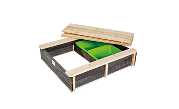 Holz Sandkasten mit Deckel kaufen