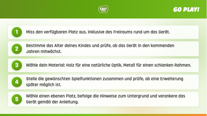 Welches Spielger&auml;t passt zu deinem Garten? | EXIT Toys