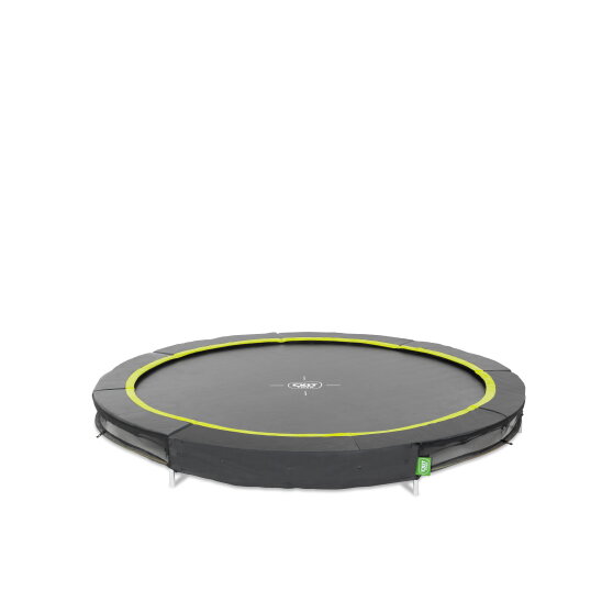 EXIT Silhouette sports Bodentrampolin ø244cm - schwarz