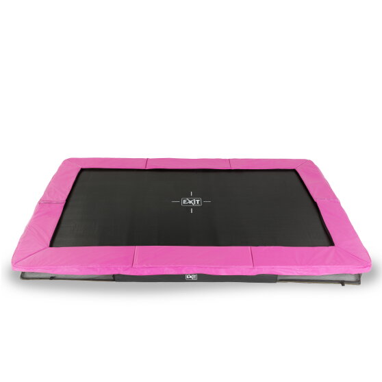 EXIT Silhouette sports Bodentrampolin 244x366cm - rosa