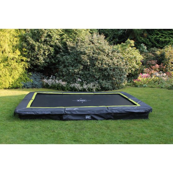 EXIT Silhouette Bodentrampolin 214x305cm - schwarz