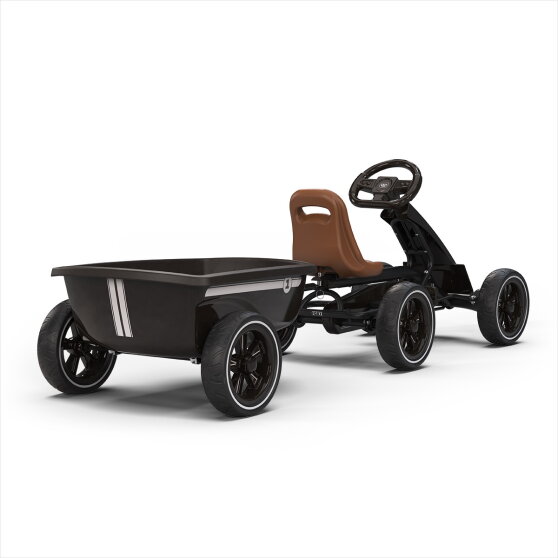EXIT Foxy Go-Kart mit Anhänger für Kinder schwarz | ab 2 Jahren