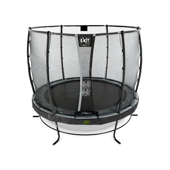 EXIT Elegant Premium Trampolin ø253cm mit Deluxe Sicherheitsnetz - schwarz