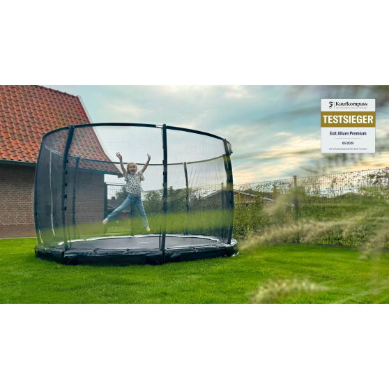 EXIT Allure Premium Bodentrampolin ø305cm - schwarz