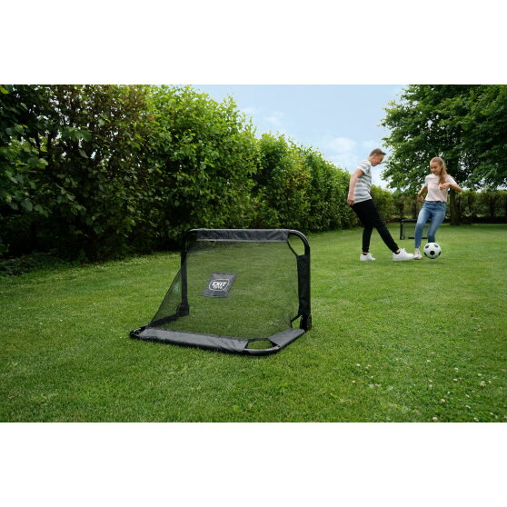 EXIT Pico st&auml;hlernes Fu&szlig;balltor 90x60cm (Set van 2) - schwarz