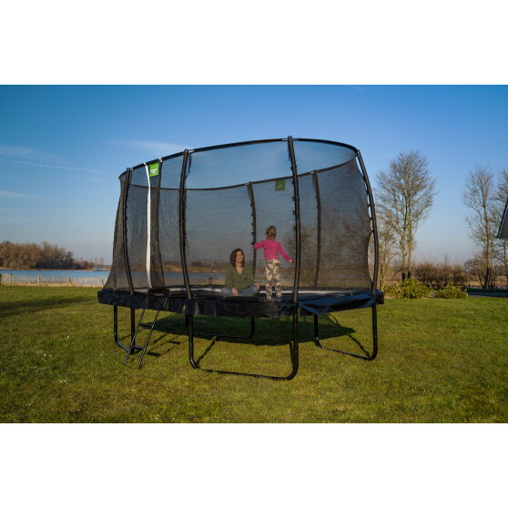 EXIT Allure Premium Trampolin 244x427cm - schwarz