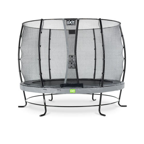 EXIT Elegant Trampolin ø305cm mit Economy Sicherheitsnetz - grau