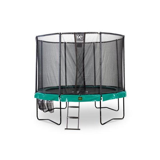 10.71.10.00-exit-supreme-trampolin-o305cm-mit-leiter-und-schuhtasche-grun