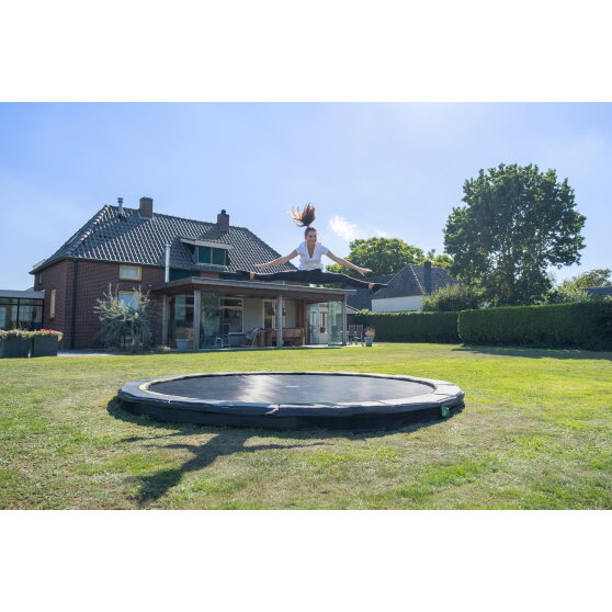 EXIT Silhouette sports Bodentrampolin ø305cm - grün
