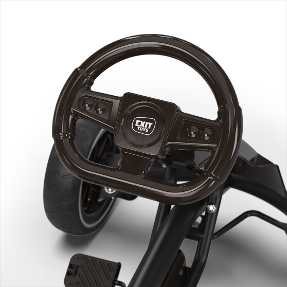 EXIT Foxy Go-Kart für Kinder schwarz | Pedal-Go-Kart ab 2 Jahren