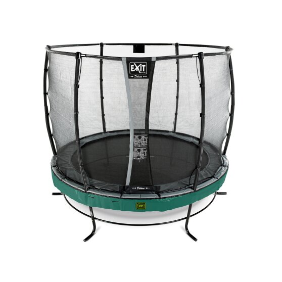 EXIT Elegant Premium Trampolin ø305cm mit Deluxe Sicherheitsnetz - grün