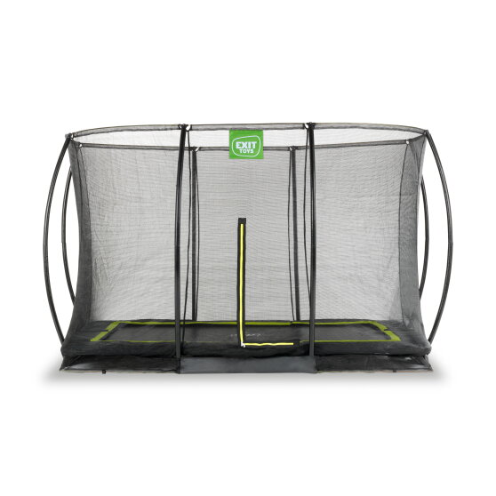 EXIT Silhouette Bodentrampolin 214x305cm mit Sicherheitsnetz - schwarz