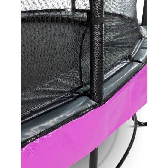 EXIT Elegant Premium Trampolin ø366cm mit Deluxe Sicherheitsnetz - lila