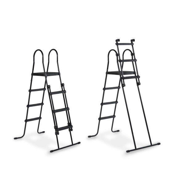 EXIT Black Leather Pool ø450x122cm mit Sandfilterpumpe - schwarz