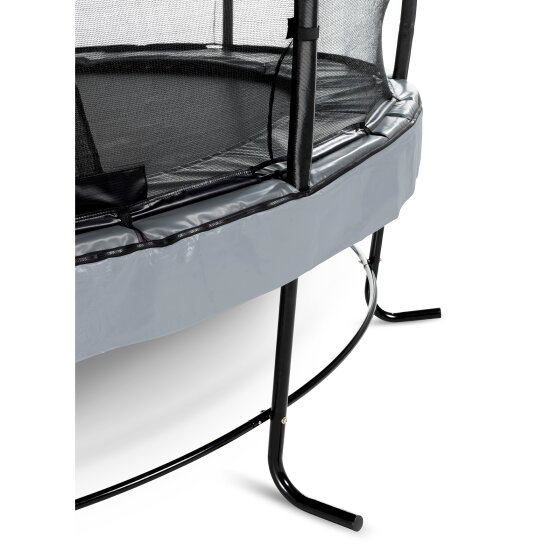 EXIT Elegant Premium Trampolin ø366cm mit Deluxe Sicherheitsnetz - grau