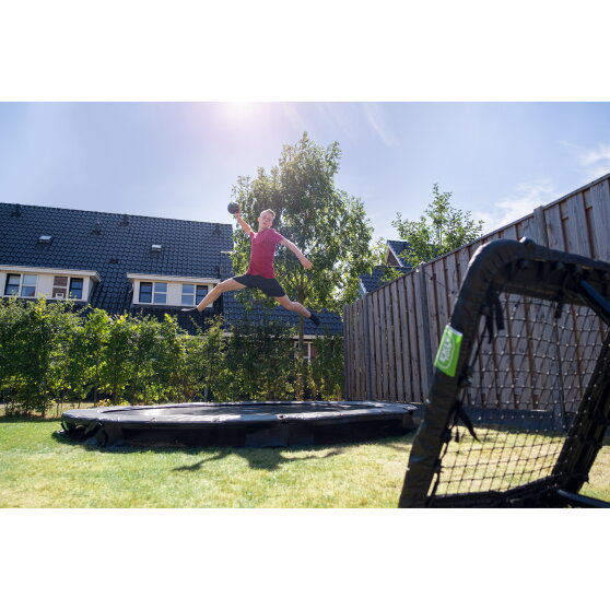 EXIT Elegant Premium sports BodenTrampolin ø305cm - schwarz