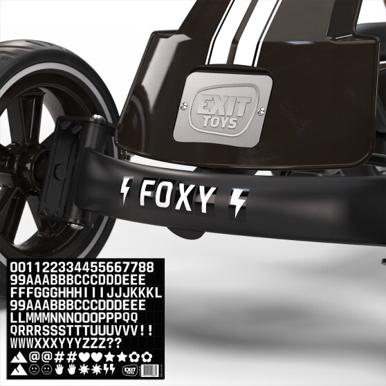 EXIT Foxy Go-Kart f&uuml;r Kinder schwarz | Pedal-Go-Kart ab 2 Jahren