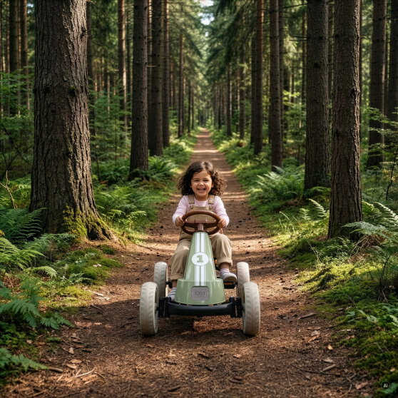 EXIT Foxy Go-Kart für Kinder grün | Pedal-Go-Kart ab 2 Jahren
