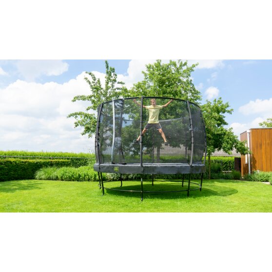 EXIT Elegant Trampolin ø366cm mit Economy Sicherheitsnetz - schwarz