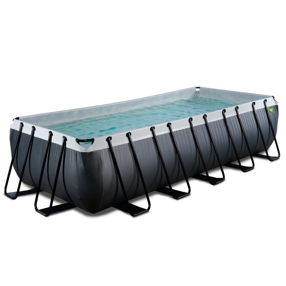 EXIT Black Leather Pool 540x250x122cm ohne Pumpe und Leiter - schwarz