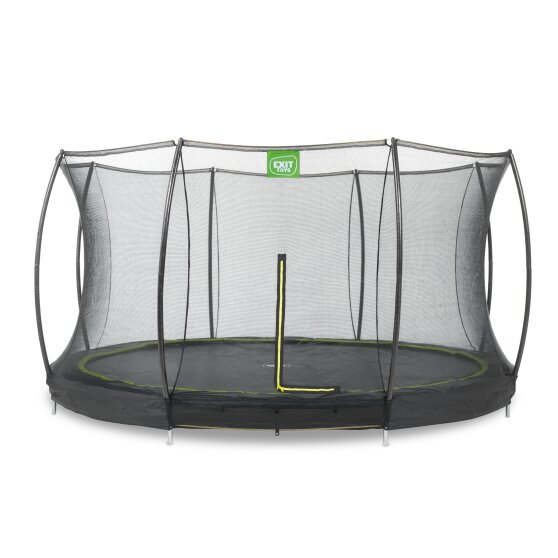 EXIT Silhouette Bodentrampolin ø366cm mit Sicherheitsnetz - schwarz