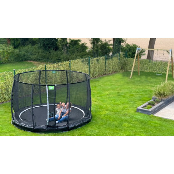 EXIT Allure Premium Bodentrampolin &oslash;305cm - gr&uuml;n