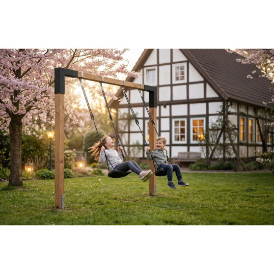 EXIT Linea 85 doppelte Holzschaukel | Douglas-Holz