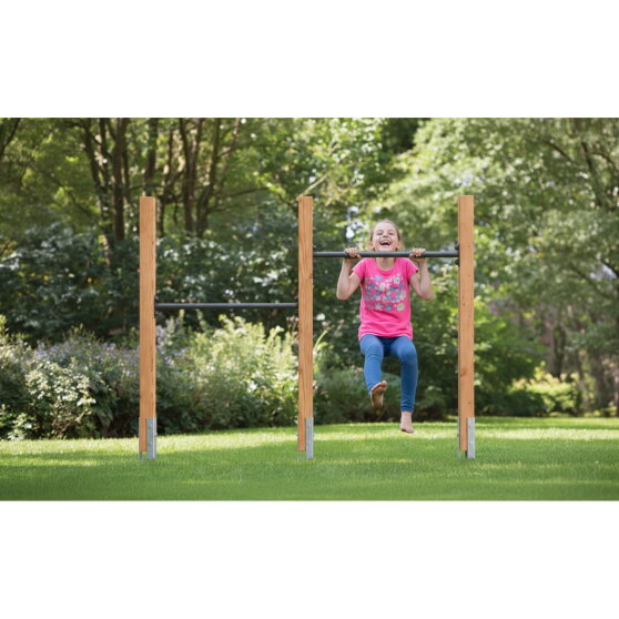 EXIT Linea Robust 110 Doppel-Holz-Reckstange | Douglas-Holz