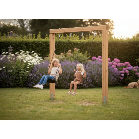 EXIT Linea Massiv 140 Doppelschaukel aus Holz