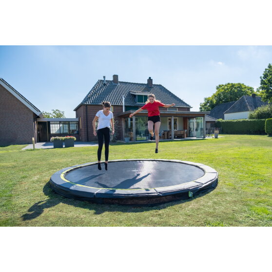 EXIT Silhouette sports Bodentrampolin ø427cm - rosa