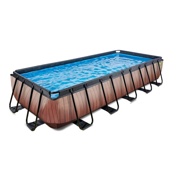 EXIT Wood Pool 540x250x100cm ohne Pumpe und Leiter - braun