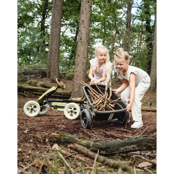 EXIT Foxy Go-Kart mit Anhänger für Kinder grün | ab 2 Jahren