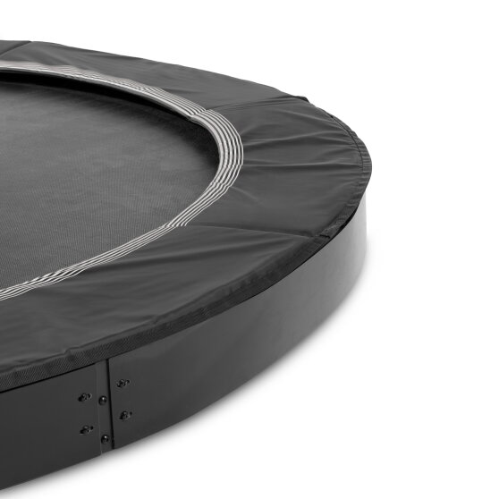 EXIT InTerra ebenerdige sports Trampolin &oslash;366cm - schwarz