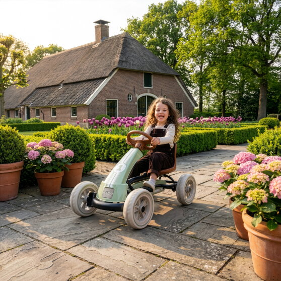 EXIT Foxy Go-Kart für Kinder grün | Pedal-Go-Kart ab 2 Jahren