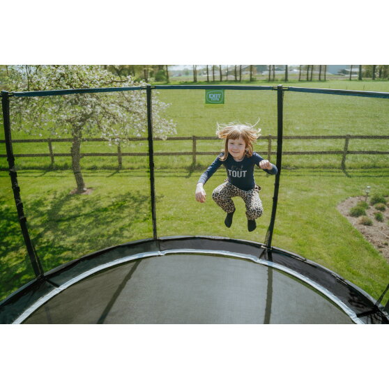 EXIT Allure Premium Trampolin &oslash;427cm - schwarz