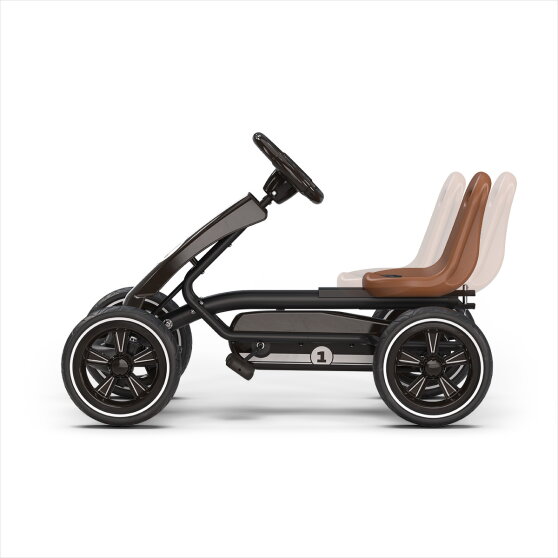 EXIT Foxy Go-Kart für Kinder schwarz | Pedal-Go-Kart ab 2 Jahren