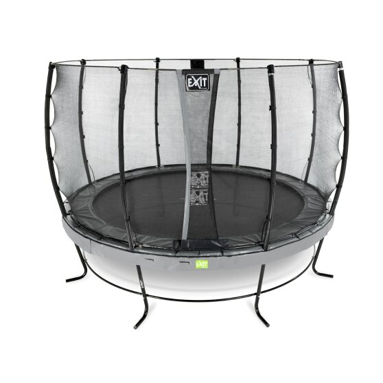 EXIT Elegant Trampolin ø427cm mit Economy Sicherheitsnetz - grau