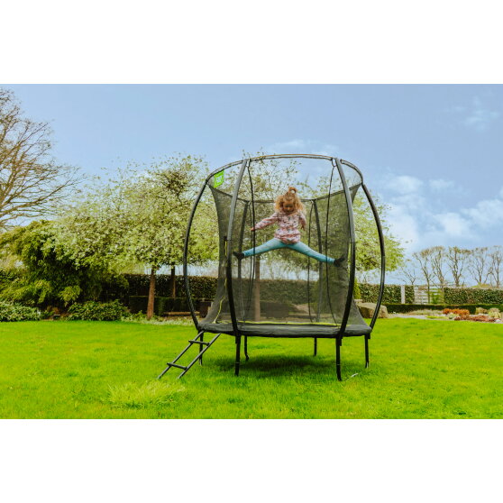 EXIT Silhouette Trampolin ø183cm mit Leiter - schwarz