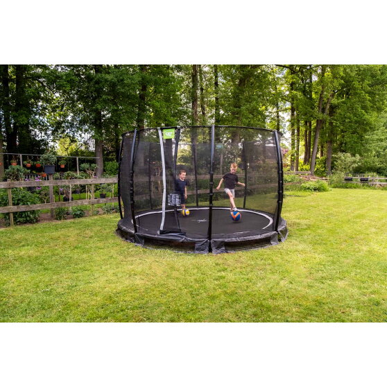 EXIT Allure Classic Bodentrampolin &oslash;366cm - gr&uuml;n