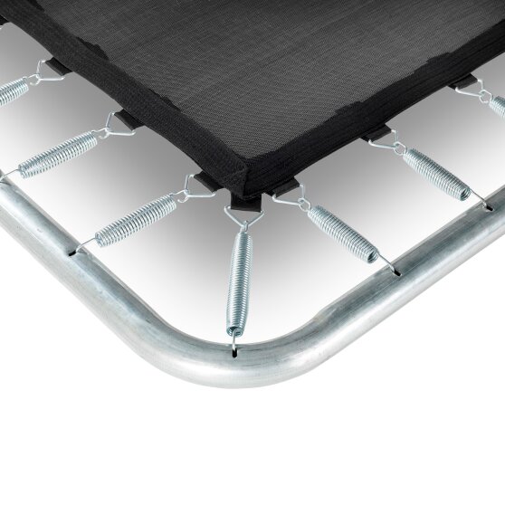 EXIT Silhouette Bodentrampolin 214x305cm mit Sicherheitsnetz - rosa