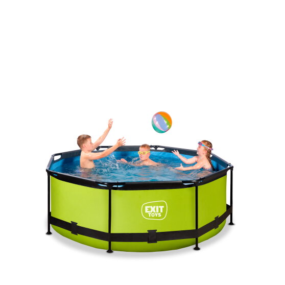 EXIT Lime Pool ø244x76cm mit Filterpumpe - grün