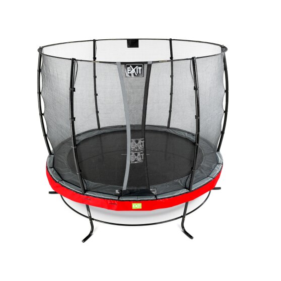 EXIT Elegant Trampolin ø253cm mit Economy Sicherheitsnetz - rot