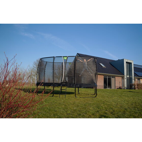 EXIT Allure Premium Trampolin 244x427cm - schwarz
