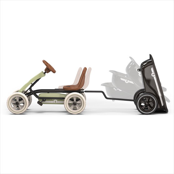 EXIT Foxy Go-Kart mit Anhänger für Kinder grün | ab 2 Jahren
