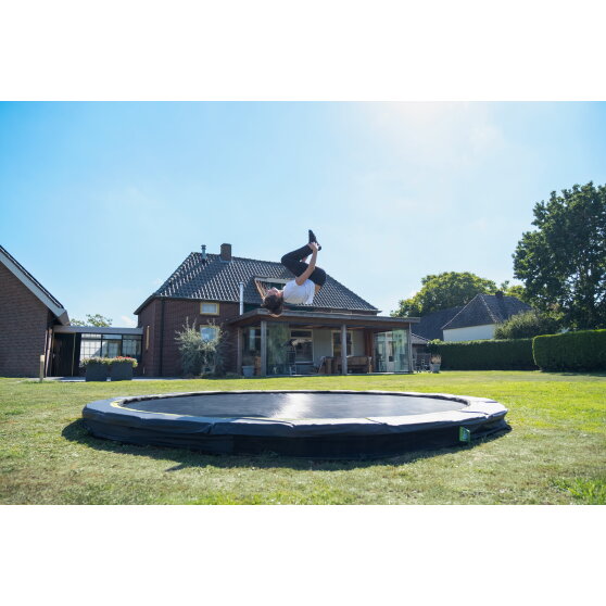 EXIT Silhouette sports Bodentrampolin ø305cm - grün