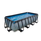 EXIT Stone Pool 400x200x100cm ohne Pumpe und Leiter - grau