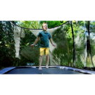 EXIT Elegant Premium Trampolin 214x366cm mit Deluxe Sicherheitsnetz - rot