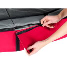 EXIT Elegant Premium Trampolin 214x366cm mit Deluxe Sicherheitsnetz - rot