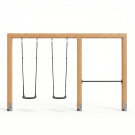 EXIT Linea Massiv 140 Doppelschaukel mit Reckstange