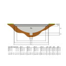 EXIT Supreme ebenerdiges Trampolin ø427cm mit Sicherheitsnetz - grau